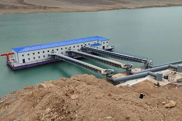 複雑な地形のポンプ場がある海域